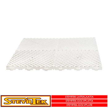 "Golvfliser, snow white 40x40cm 4 stk